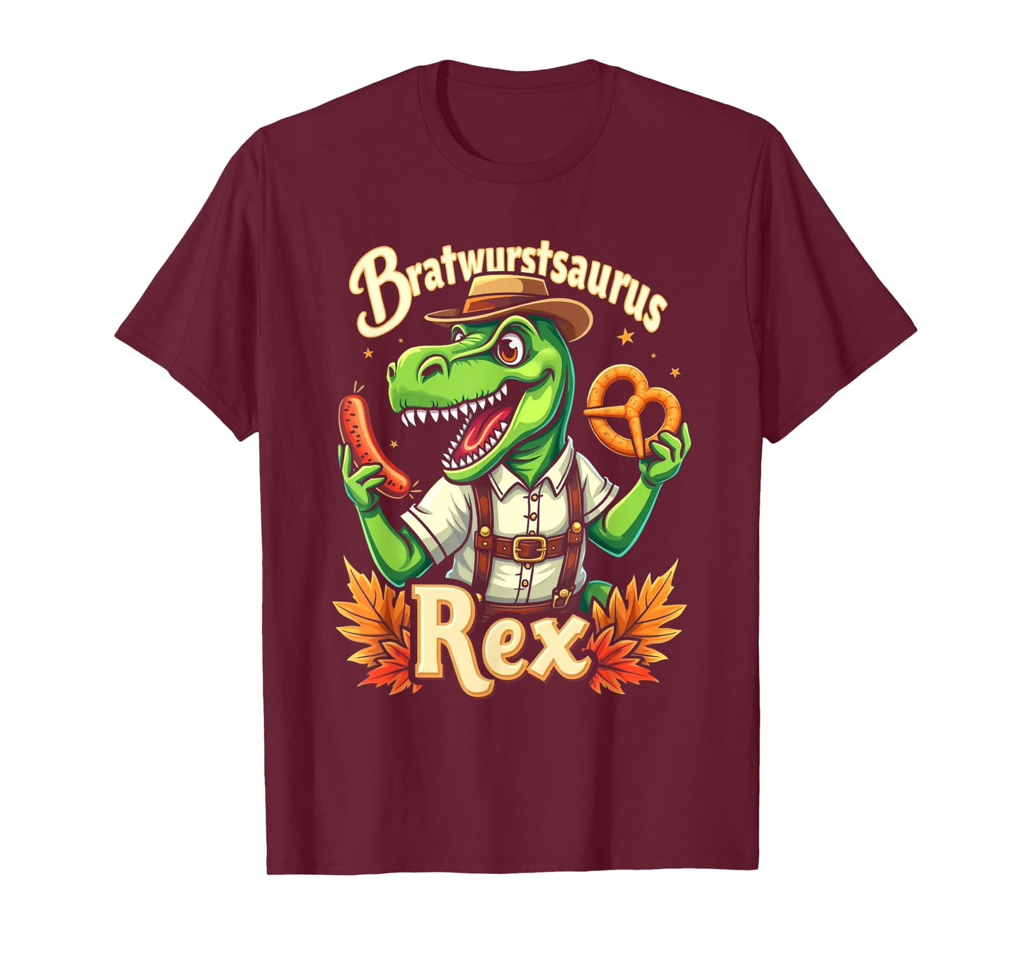 Funny Oktoberfest Dinosaur Lederhosen T-Rex Kids T-Shirt