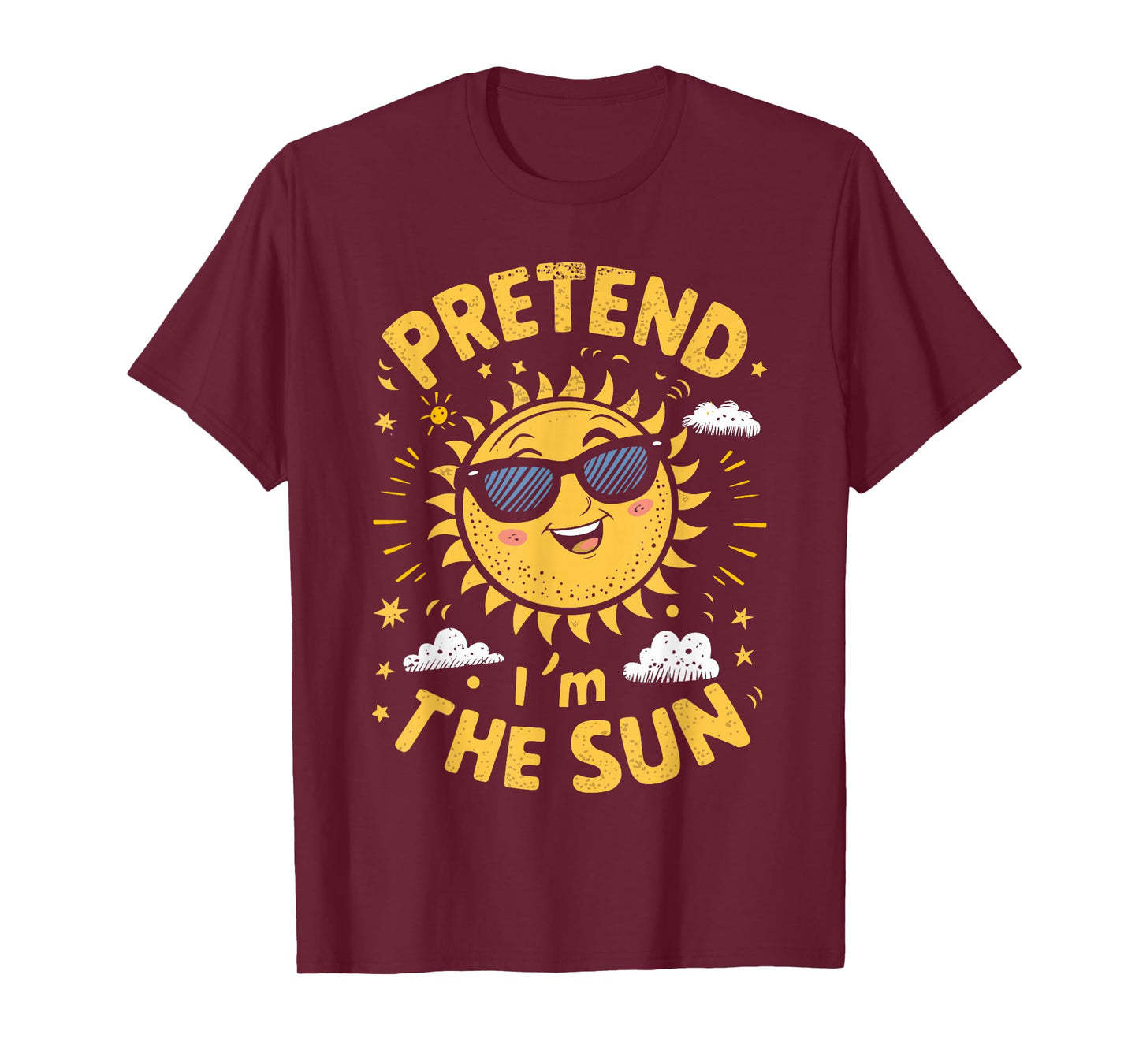 Pretend I'm The Sun Funny Lazy Halloween Matching Costume T-Shirt