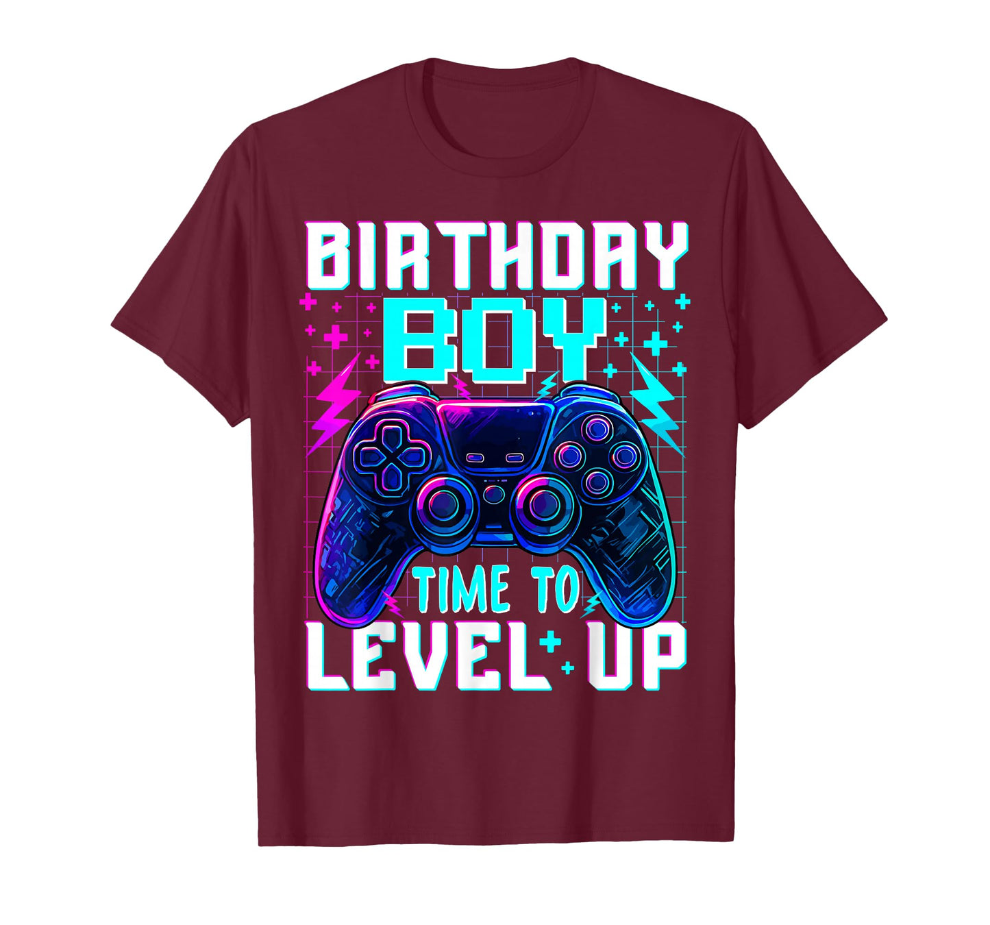 Controller Birthday Boy Time to Level Up Video Game Boys T-Shirt