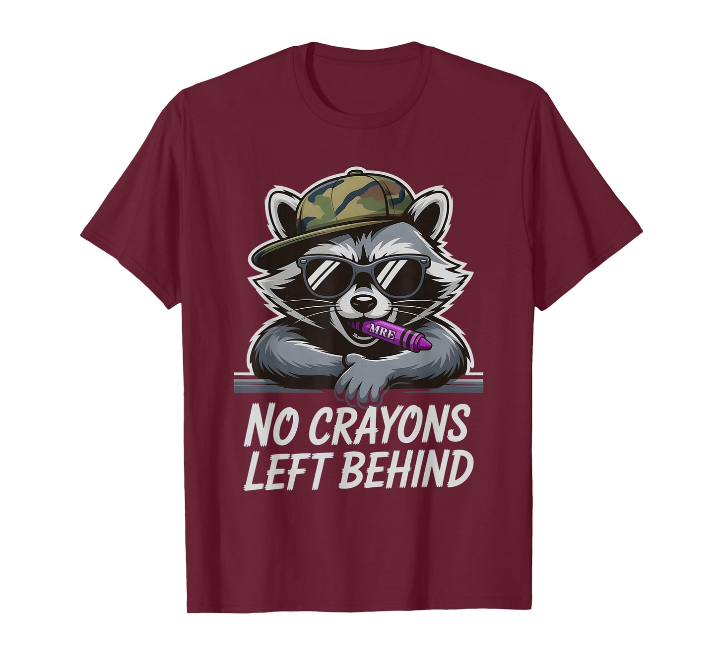 Funny NO Crayons Left Behind Family Military Soldier Meme T-Shirt