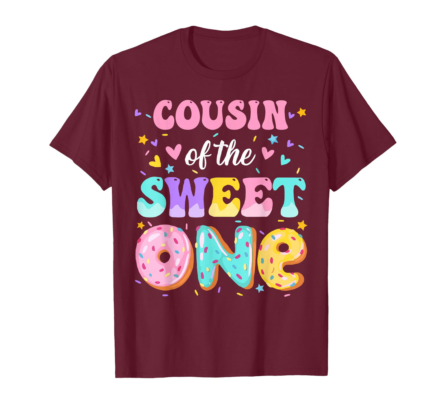 Cousin Of The Sweet One 1st Birthday Donut Theme Family T-Shirt