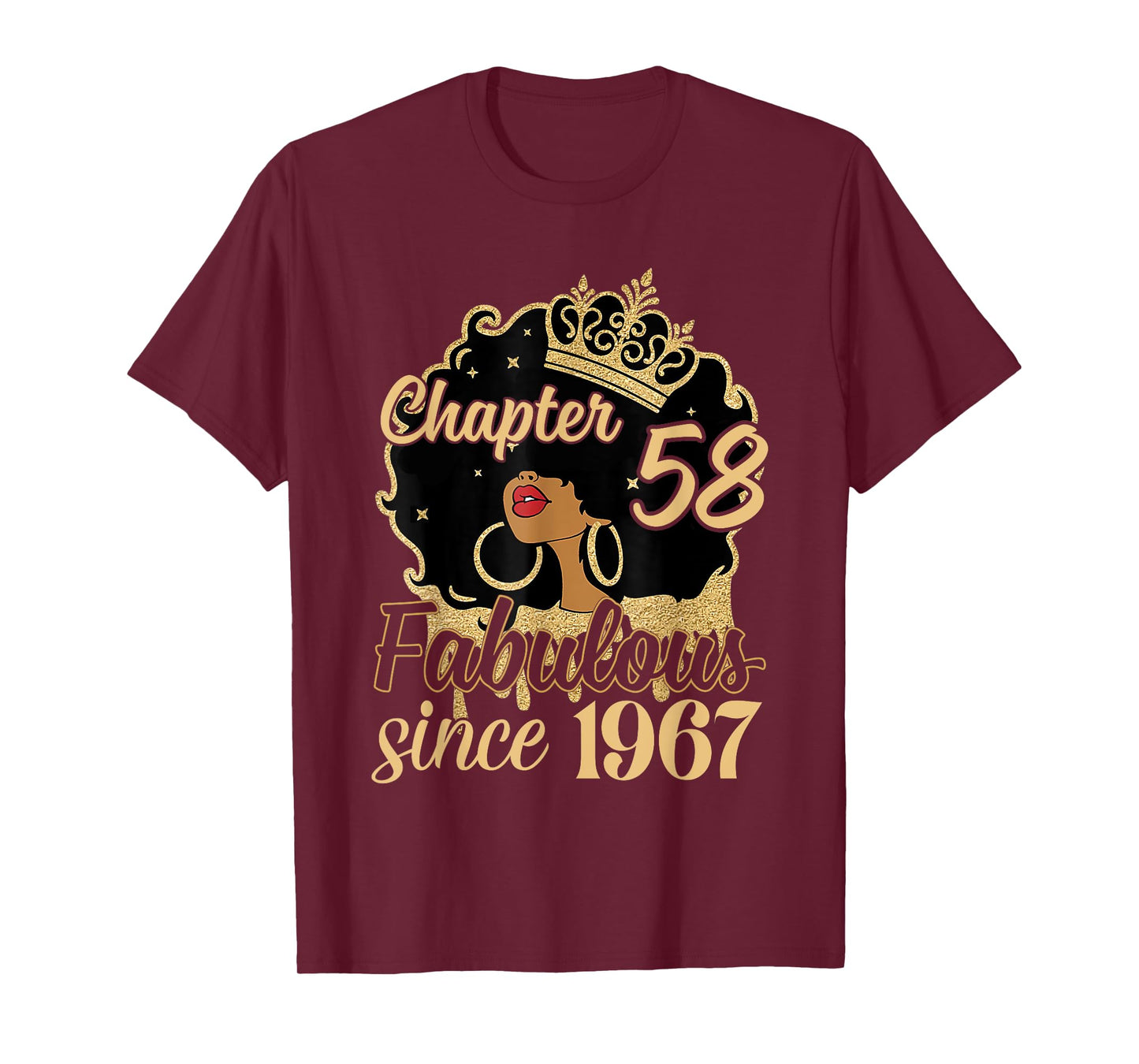 Chapter 58 Fabulous Since 1967 58th Birthday for Girls Women T-Shirt