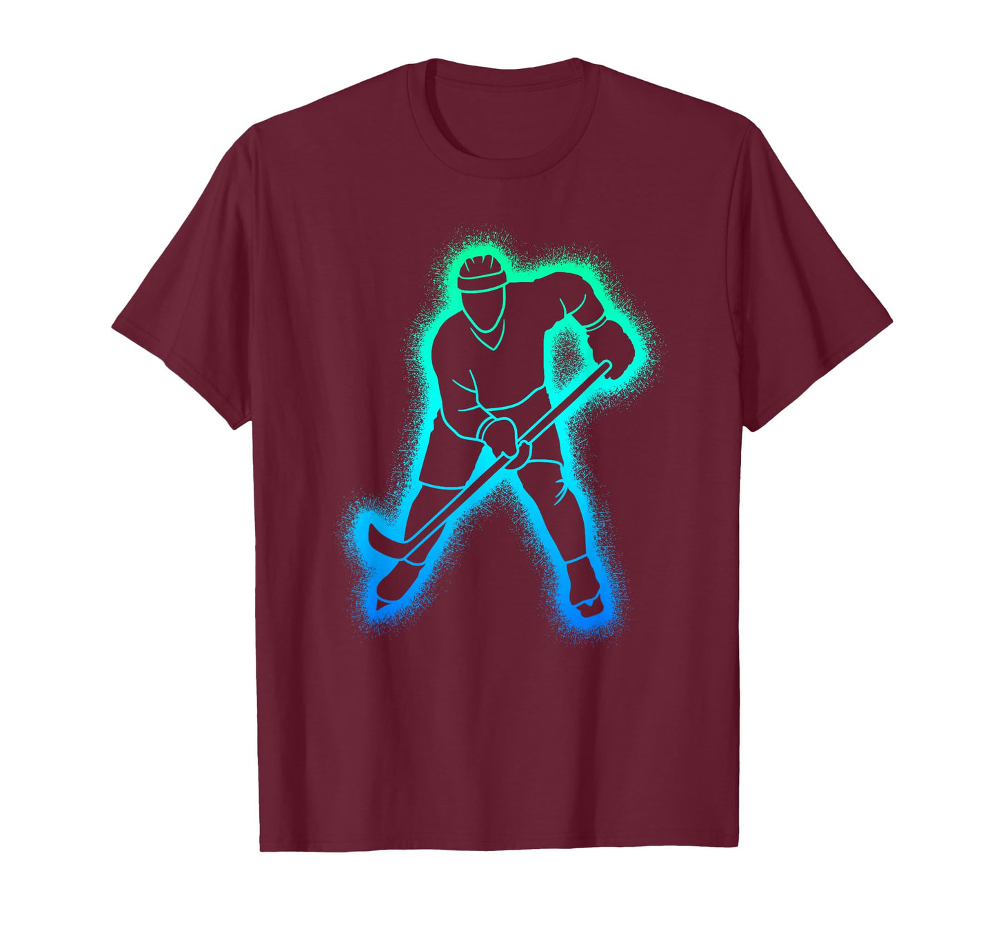 Hockey Player Kids Men Boys Ice Hockey T-Shirt