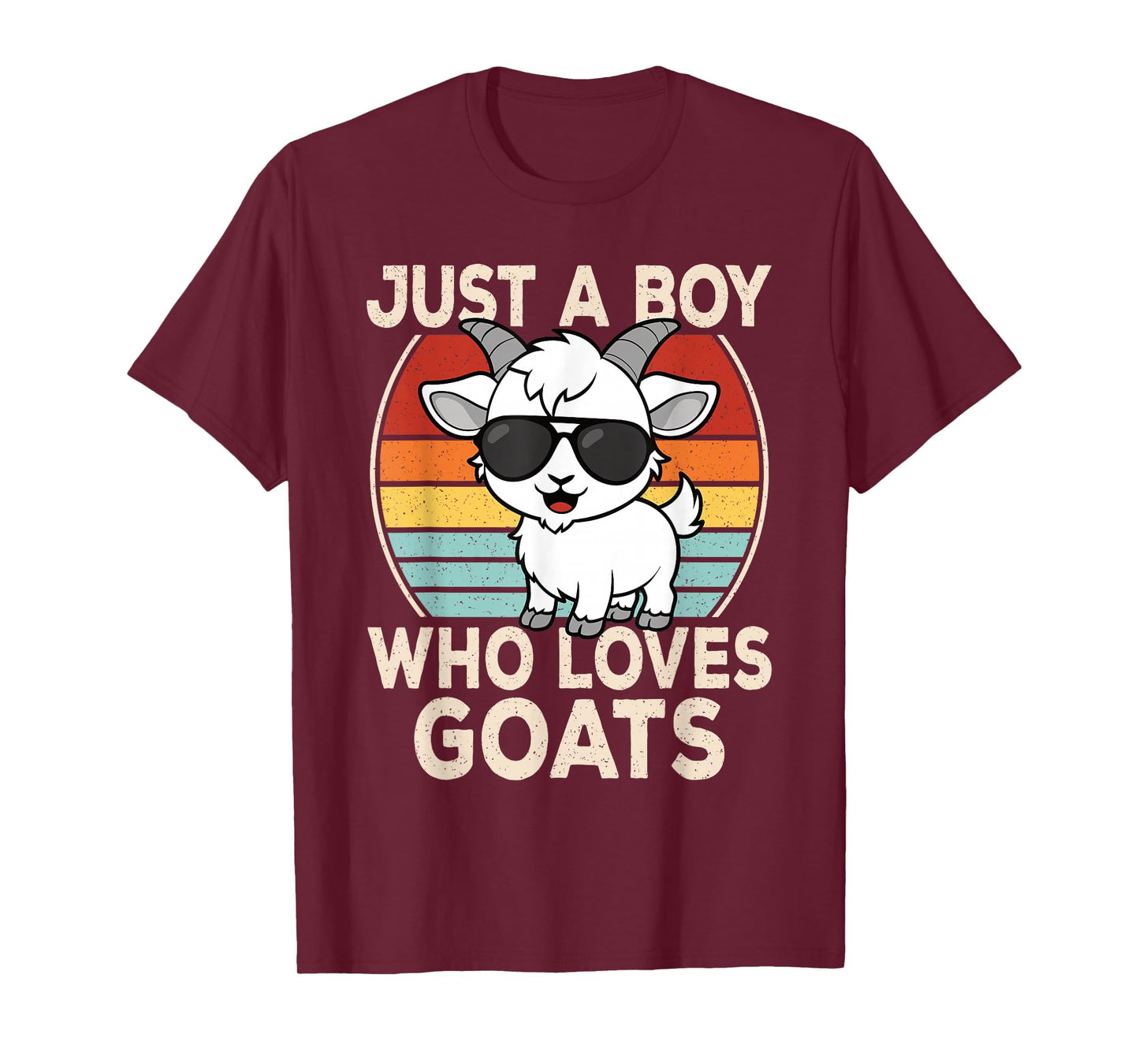 Just A Boy Who Loves Goats Goat Lover Boys Kids T-Shirt