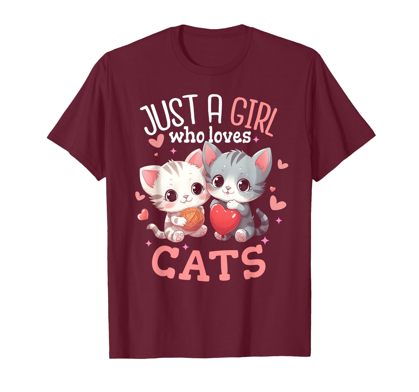 Just a girl who loves Cats Shirt Cute Cat lover Gifts T-Shirt