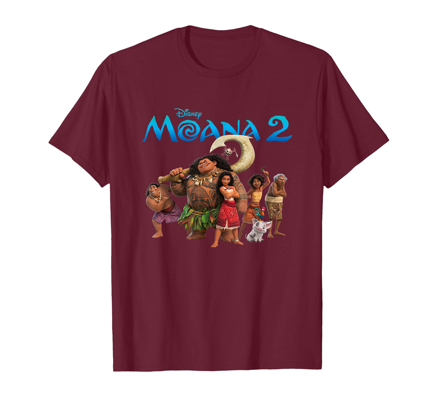 Disney Moana 2 Oceania Adventure Big Crew Panel T-Shirt