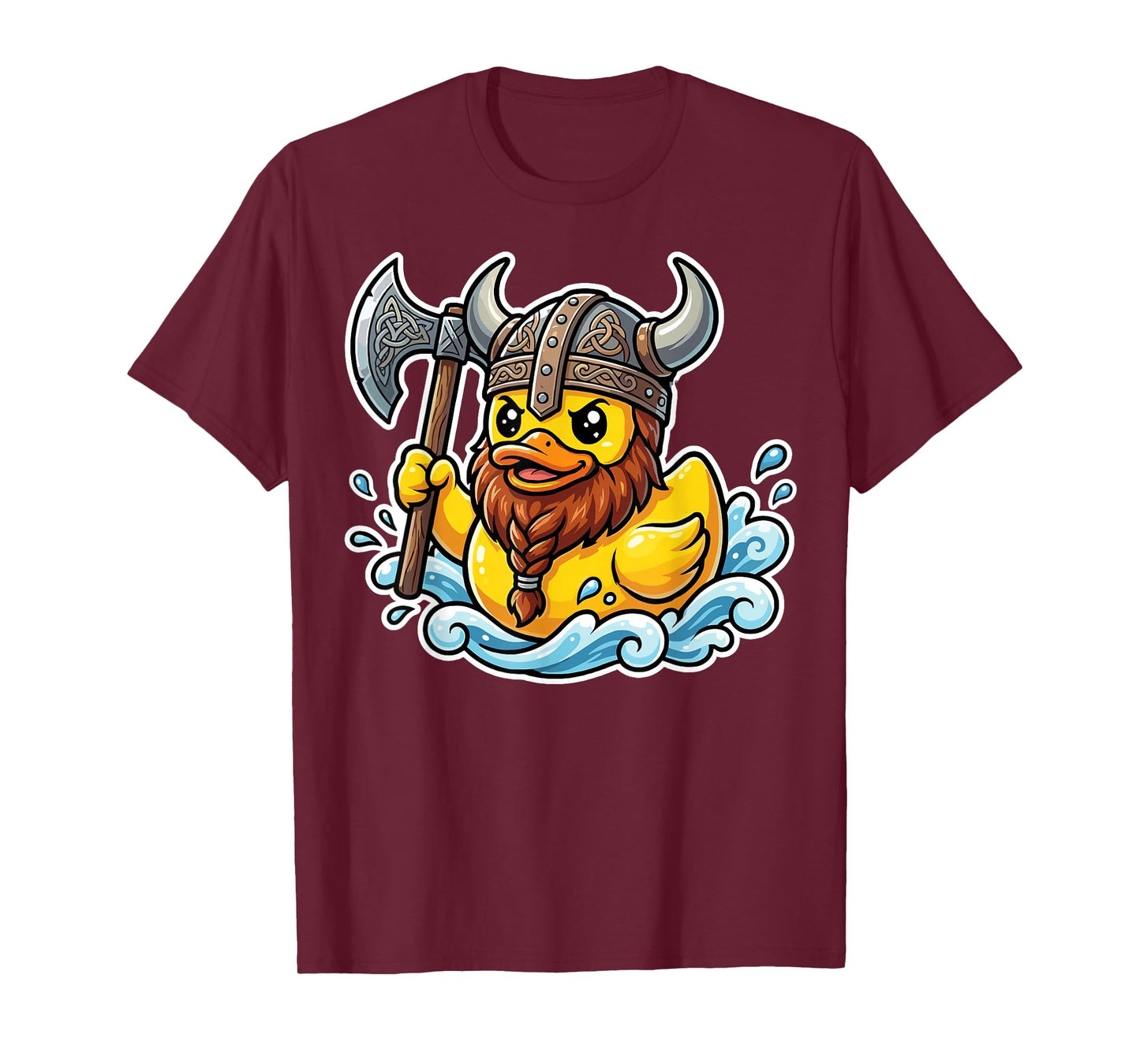 Norse Rubber Duck Viking Warrior Cute Funny Duckling Lover T-Shirt