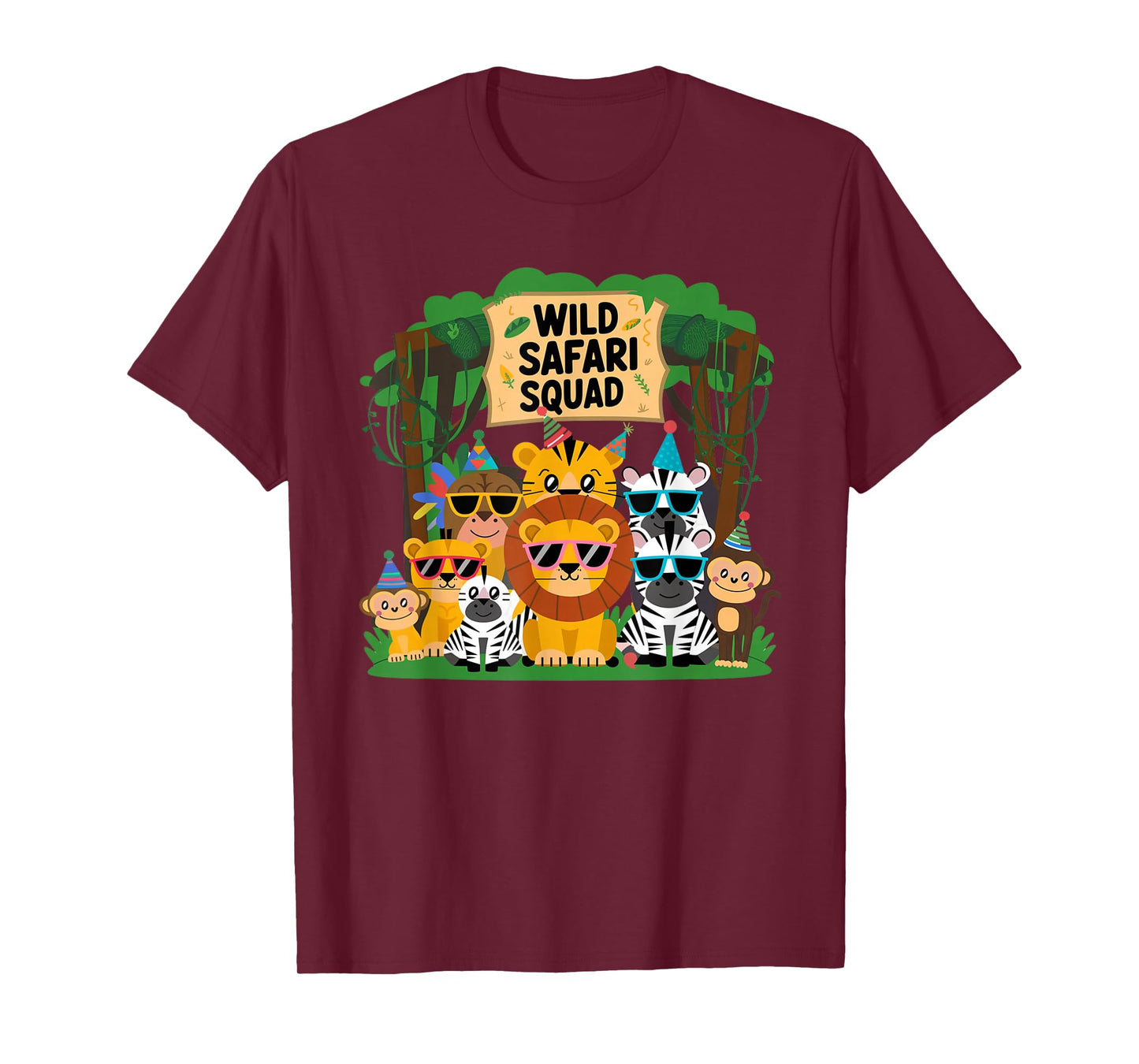 Safari Squad Party Tee for Kids Birthday T-Shirt