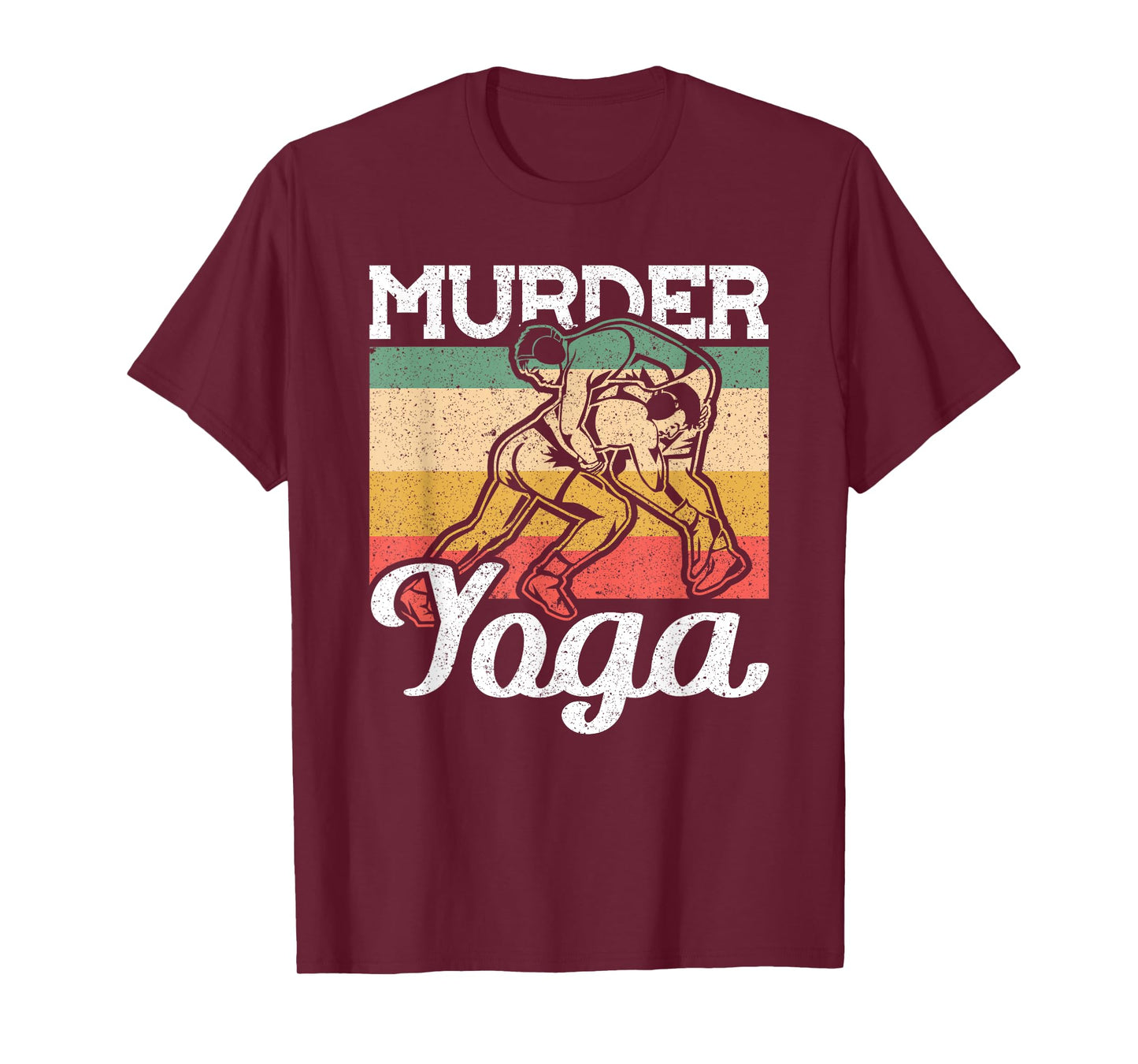 Vintage Murder Yoga Wrestling T-Shirt