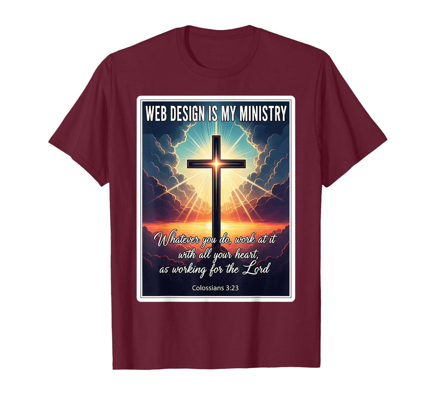 Christian Web Design is My Ministry Designer Developer Jesus T-Shirt