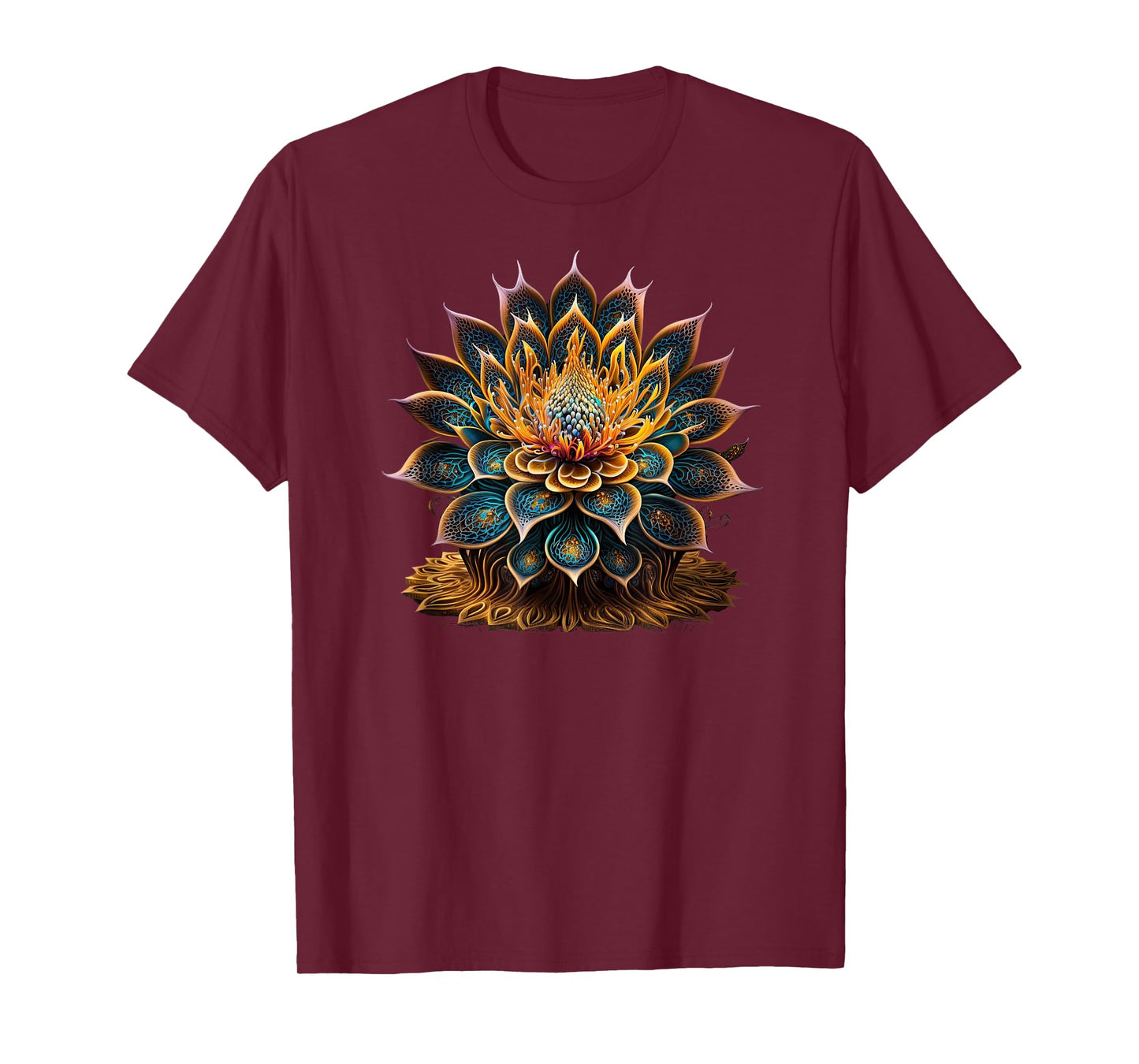 Lotus Flower Yoga Zen Bohemian Namaste Meditation T-Shirt