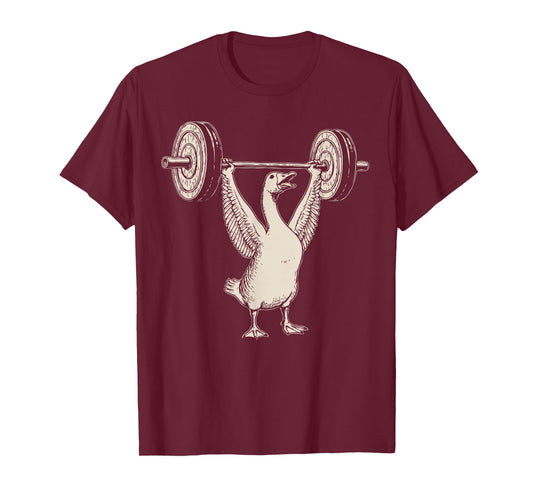 Funny Goose Muscle Mommy Gym Pump Cover Weights Fitness T-Shirt