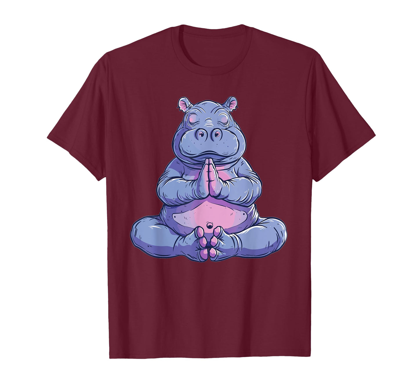 Cute Hippo Yoga T-Shirt