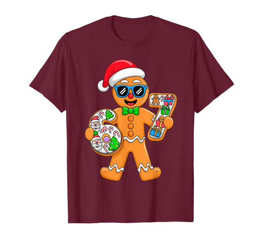 Six Seven 67 Gingerbread Man Xmas Pajamas T-Shirt