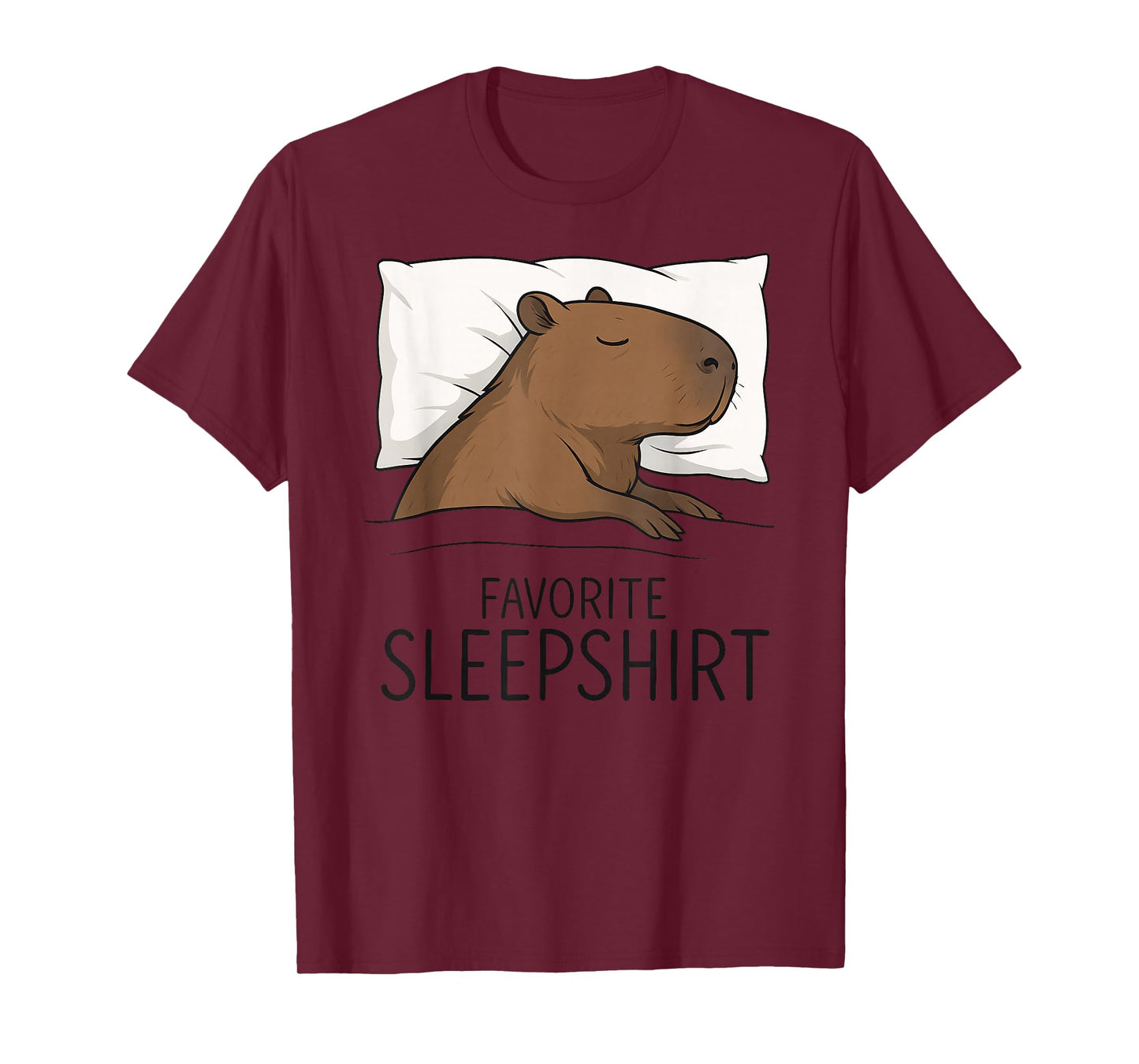 Capybara Favorite Sleepshirt Sleeping Pajamas Boys Girls Kid T-Shirt