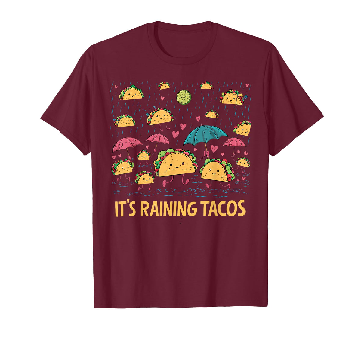 It's Raining Tacos Funny Taco Lovers kids girls boys T-Shirt
