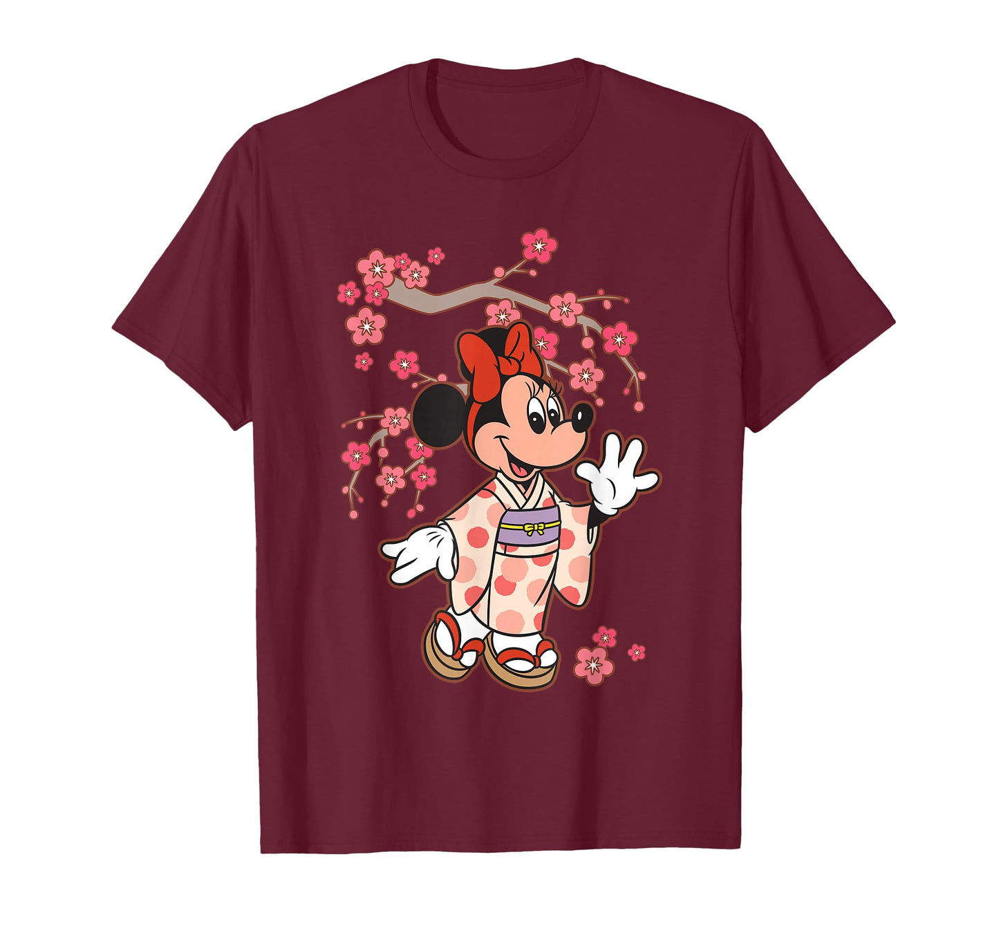 Disney Minnie Mouse in Kimono Cherry Blossoms Spring Sakura T-Shirt