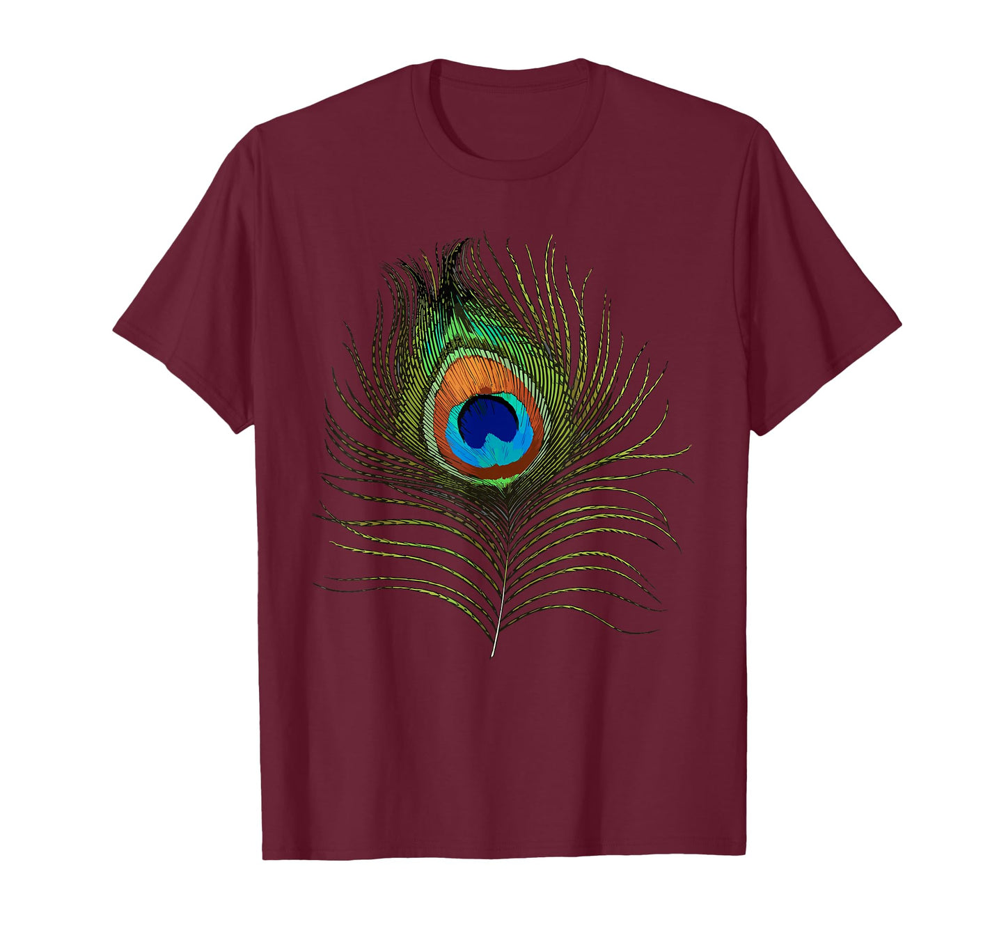 Funny Peacock Art For Men Women Adult Feather Peacock Lover T-Shirt