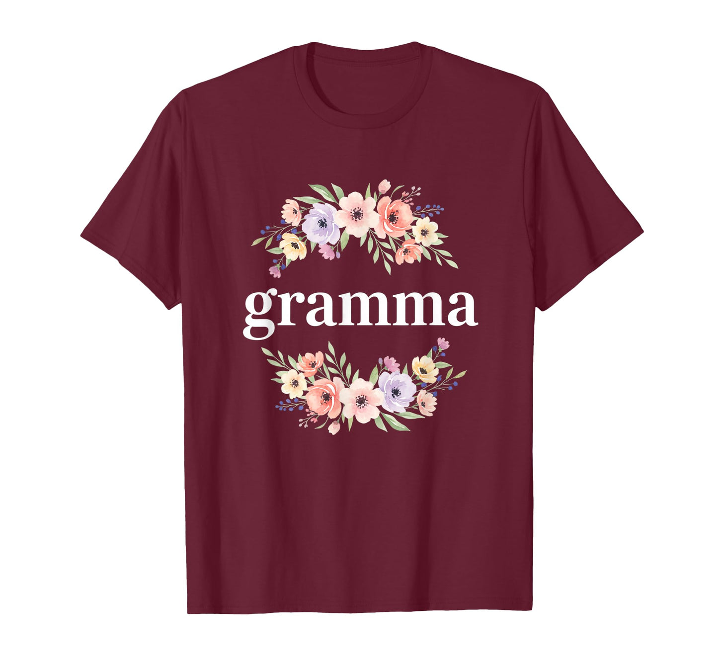 Teacher Gramma Floral, 'Gramma' Proud School Teacher Design T-Shirt