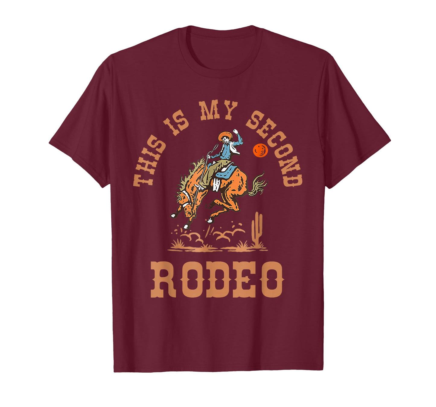This is My Second Rodeo Western 2nd Birthday Boy Cowboy Kids T-Shirt