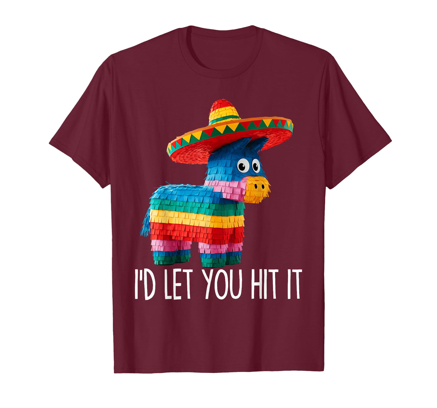 Funny Cinco De Mayo Funny Pinata Sombrero Hat Men Women T-Shirt