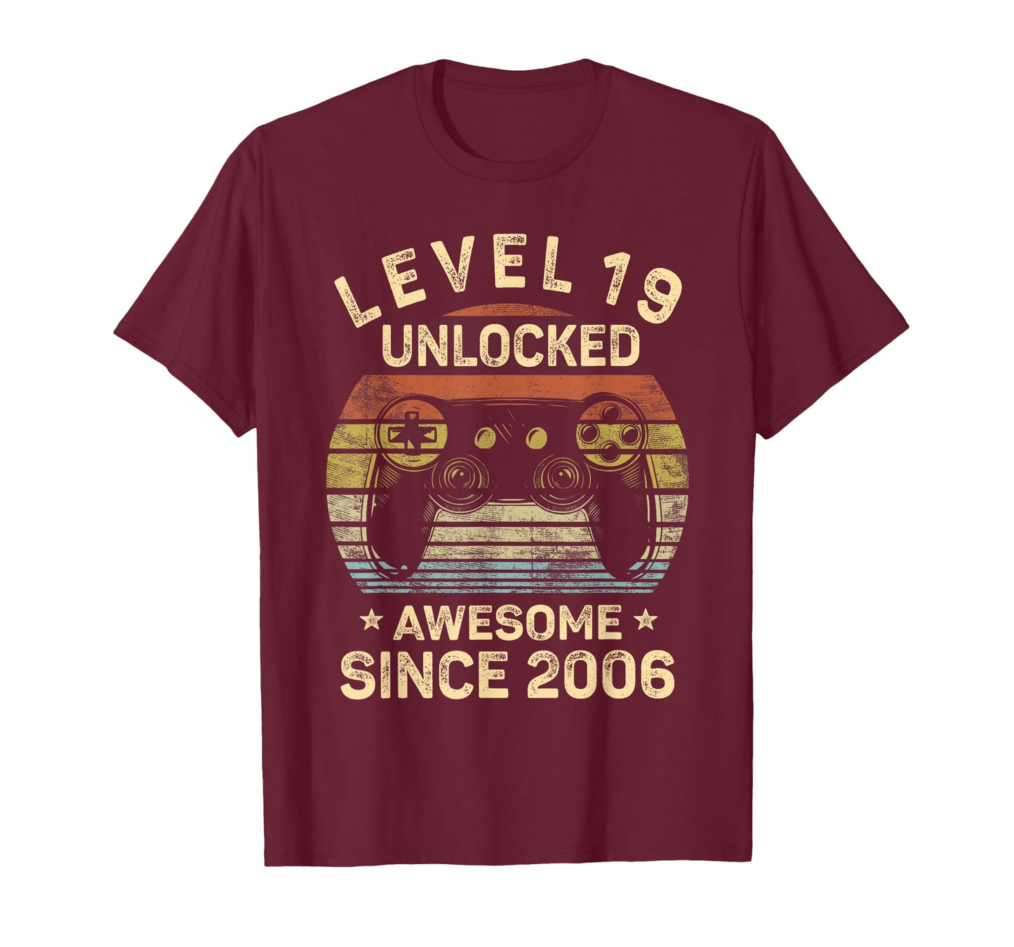 Level 19 Unlocked 19th Birthday 19 Year Old Gifts Gamer Bday T-Shirt
