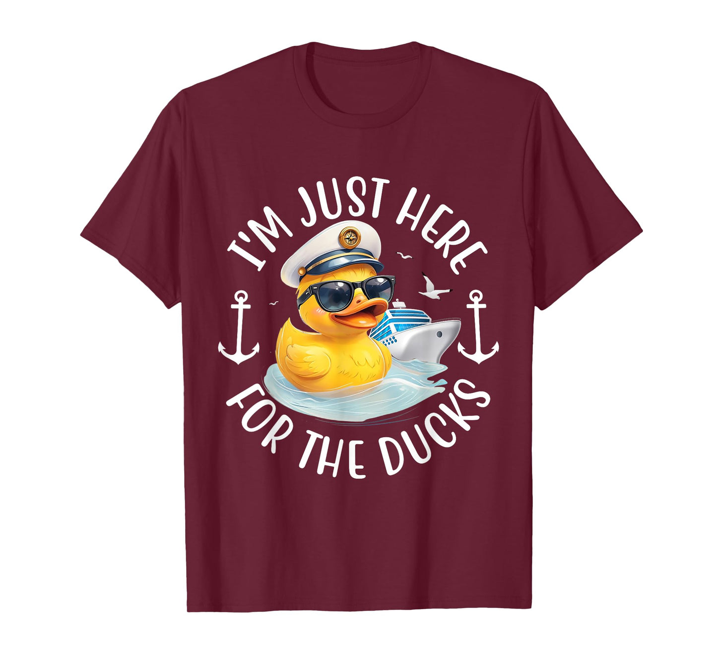 I'm Just Here for The Duck, Duck Cruise, Funny Vacation T-Shirt