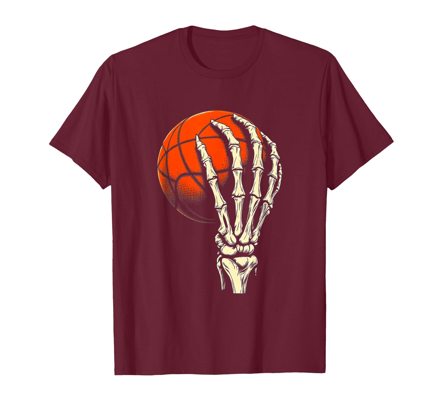 Halloween Basketball Skeleton Skull Player Men Boys Kids T-Shirt