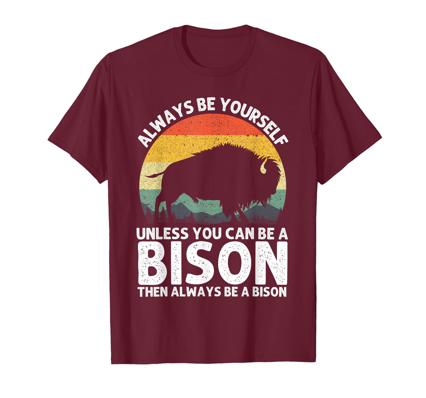 Cool Bison Design for Men Women Buffalo Animal Lovers Bison T-Shirt