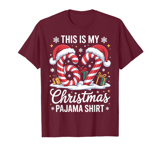 67 This is My Christmas Pajama Shirt 6 7 Meme 67 Christmas T-Shirt