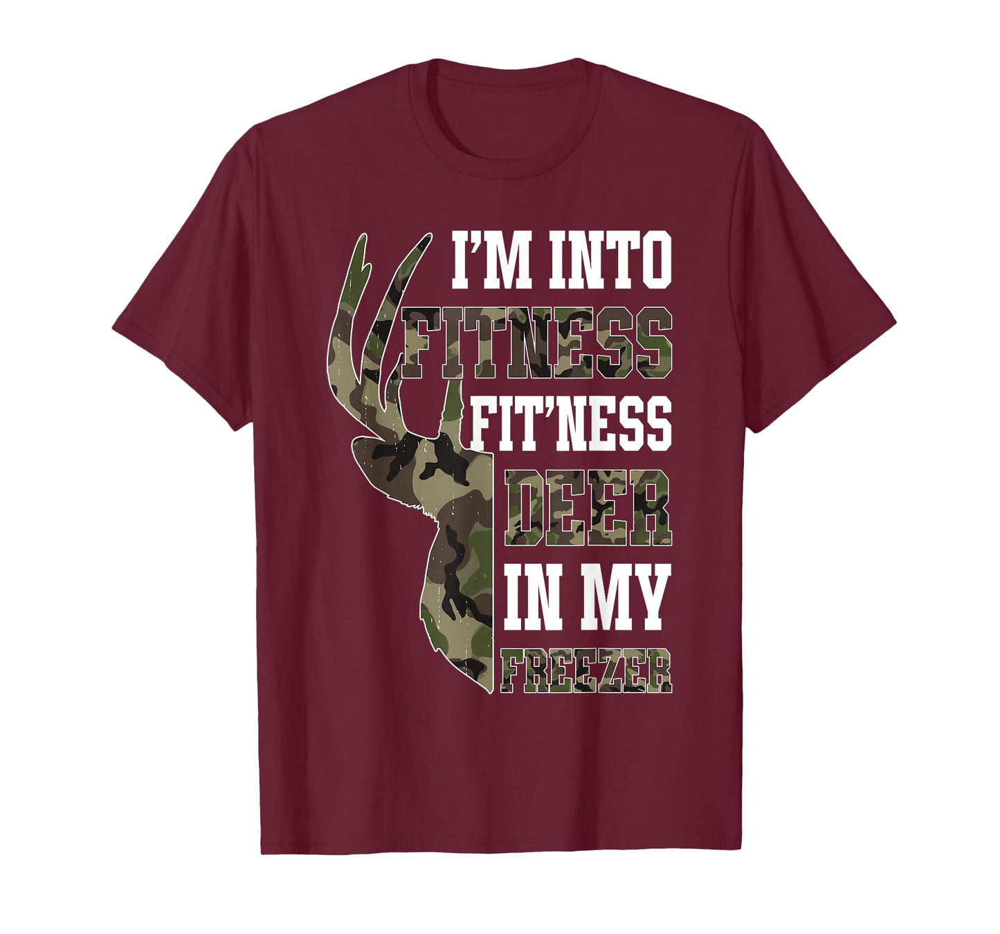 Retro Camo Deer Hunting Funny Wildlife Hunter Men Women T-Shirt