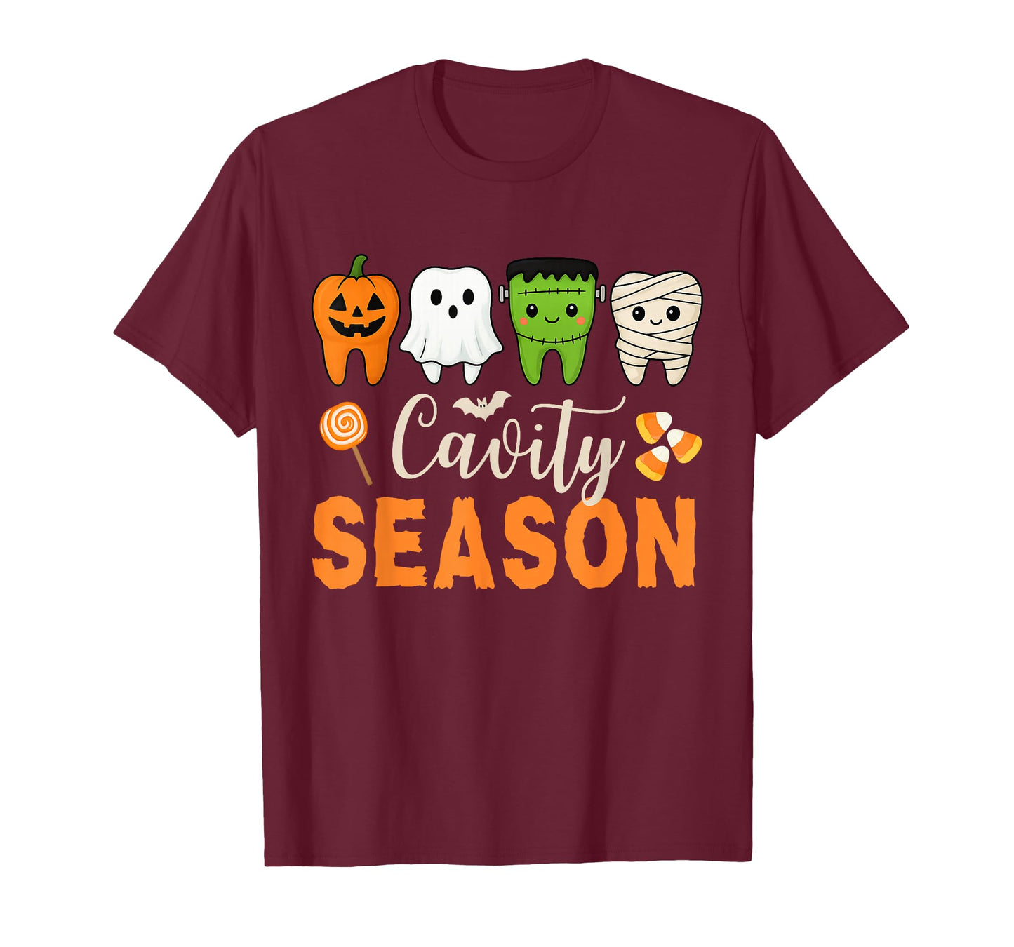 Cavity Season Funny Halloween Dental Hygienist Women Men T-Shirt