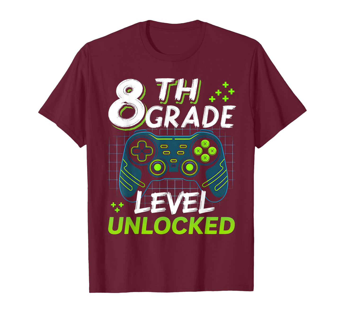 Back to School 8th Grade Boys Gamer First Day School Level T-Shirt