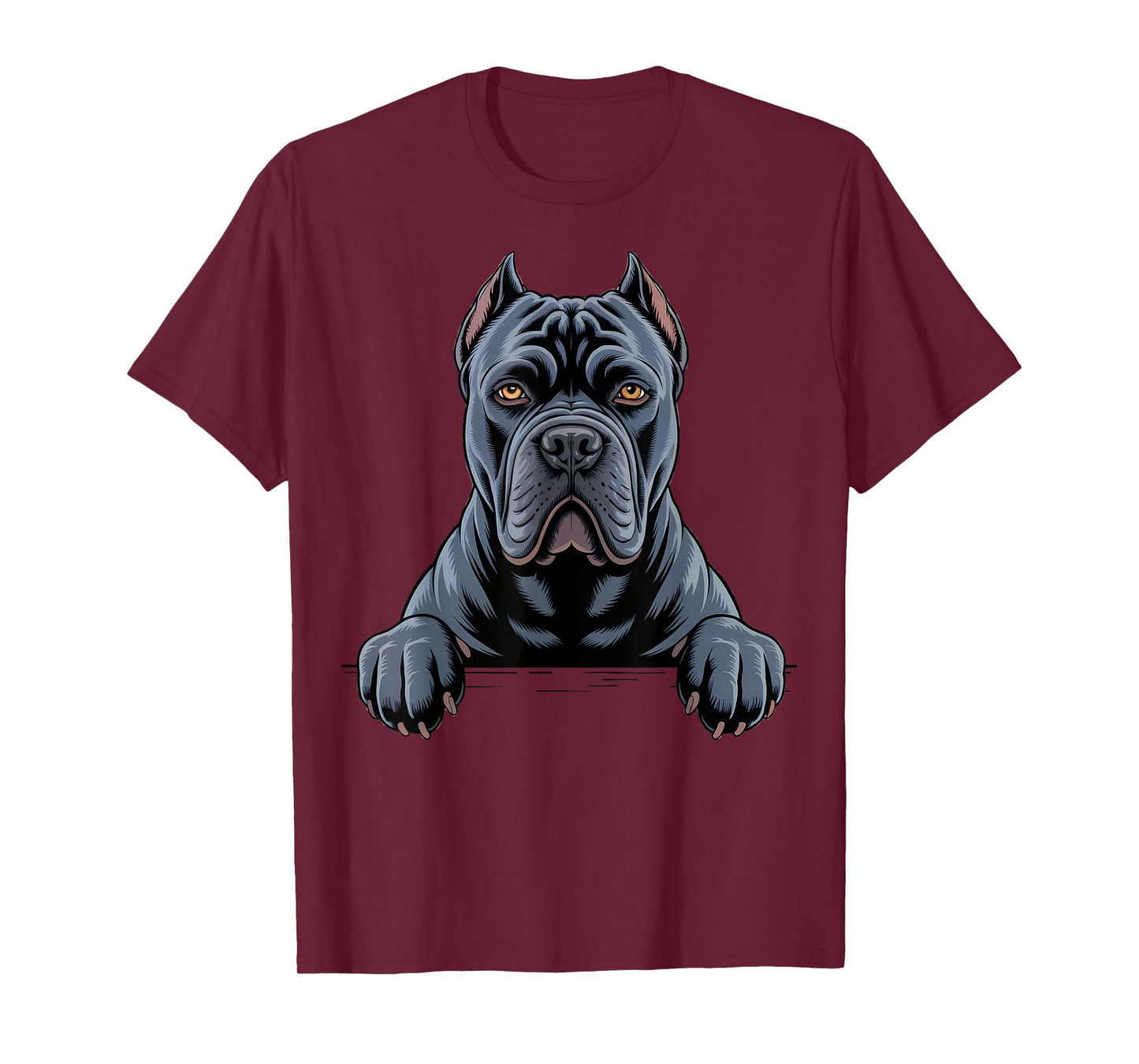 Cane Corso Funny Peeking Pocket Puppy Dog Lover T-Shirt