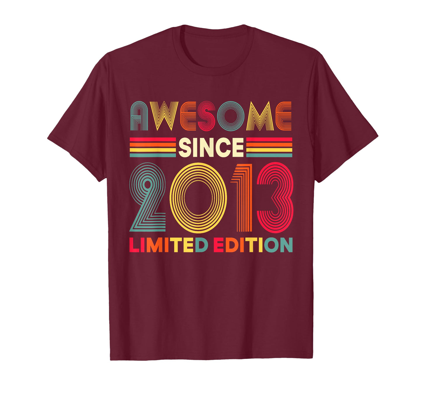 Awesome Since 2013 Limited Edition 13th Birthday Decorations T-Shirt