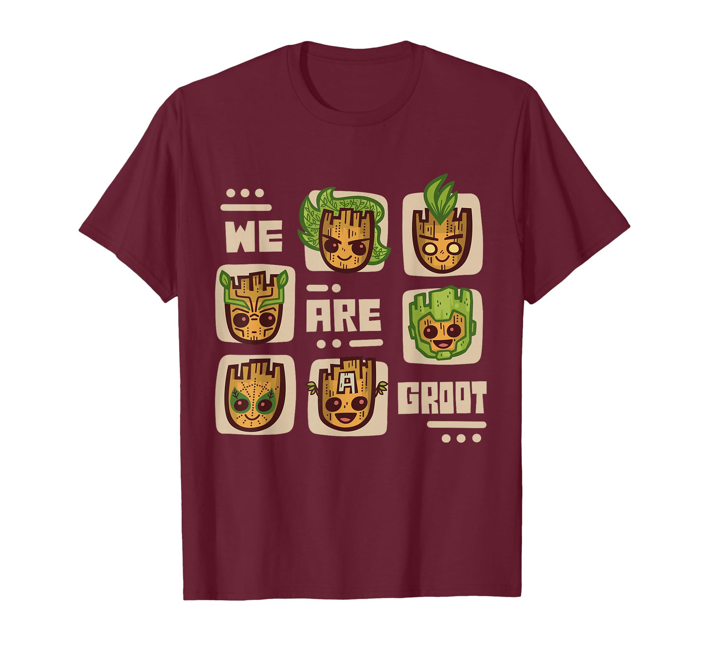 Marvel 85th Anniversary We Are Groot Super Hero Impressions T-Shirt