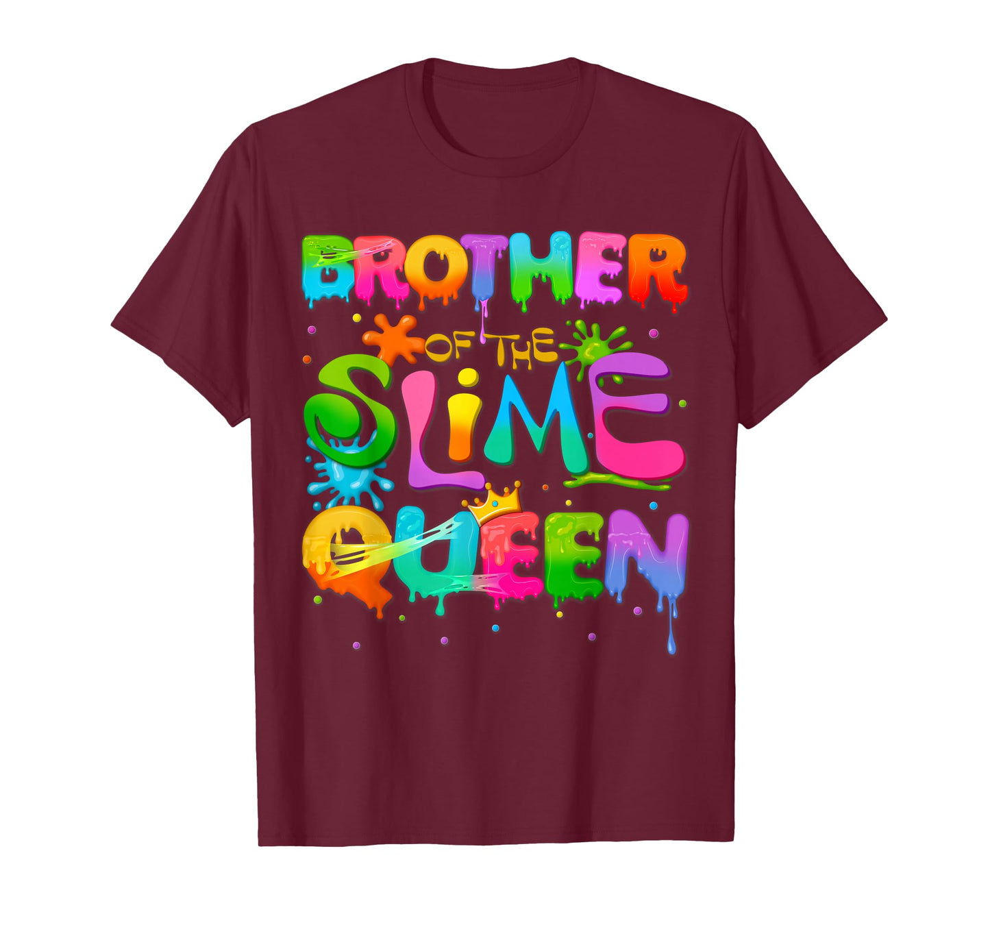 Brother Of The Slime Queen Birthday Family Matching Party T-Shirt