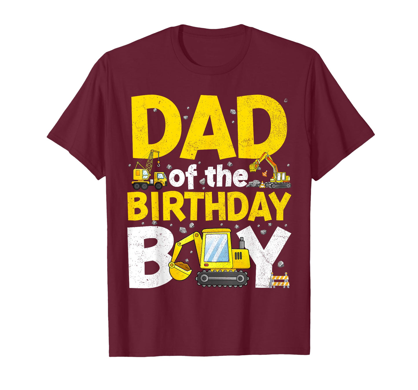 Dad Of The Birthday Boy Matching Construction Family Party T-Shirt