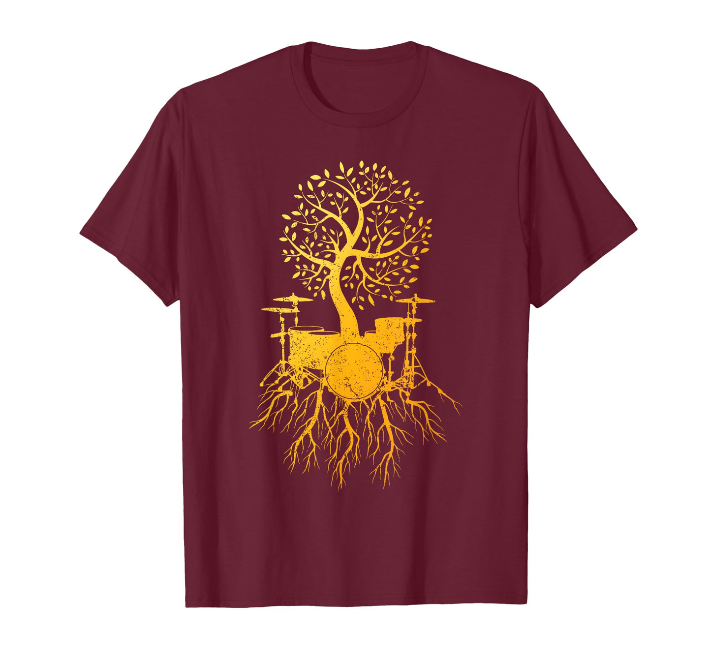 Cool Drum Set Art For Men Women Drummer Music Drumming Lover T-Shirt
