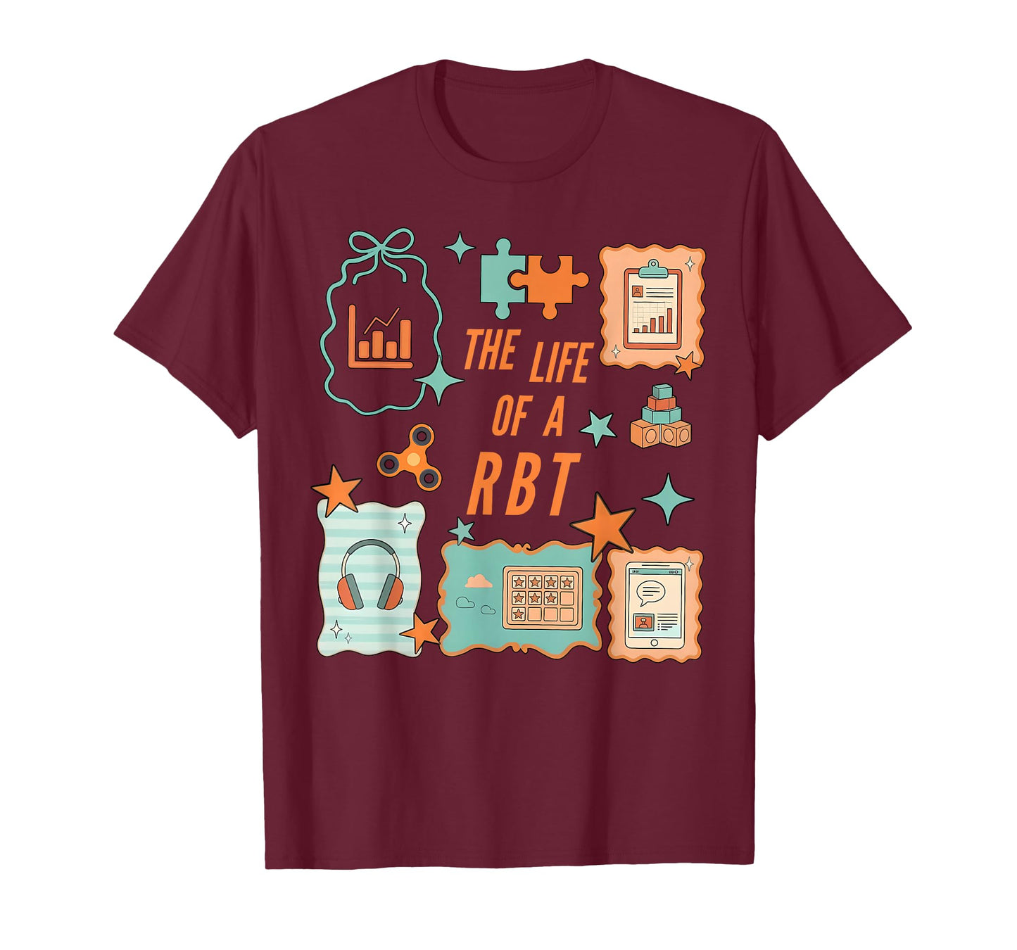 Retro The Life of a RBT Registered Behavior Technician ABA T-Shirt