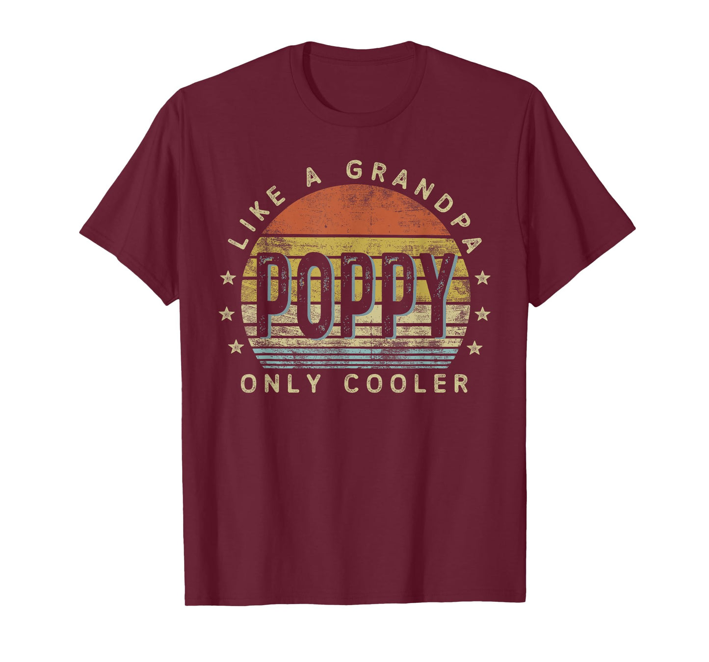 Poppy Like a Grandpa Only Cooler Poppy Gifts Vintage Style T-Shirt