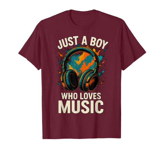 Just a Boy who Loves Music T-Shirt
