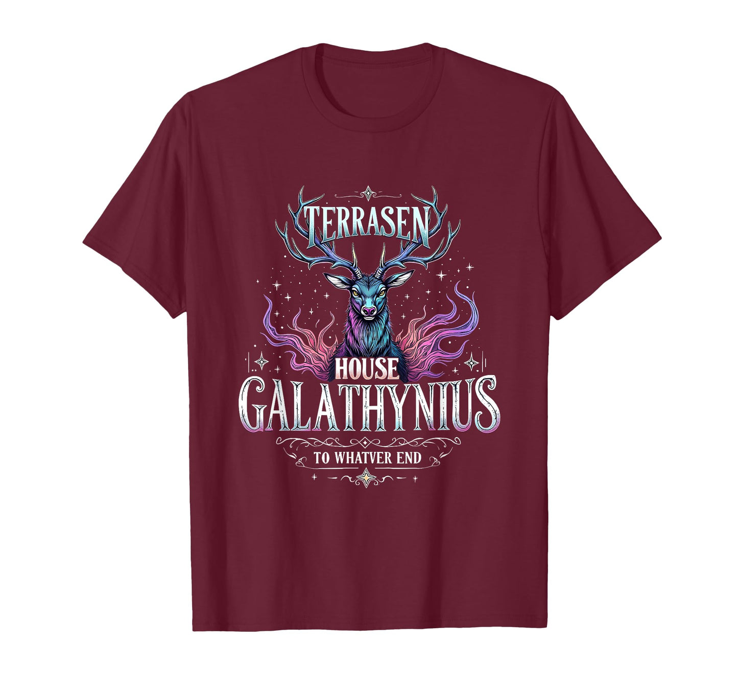 Vintage Terrasen House Galathynius Fantasy Stag Apparel T-Shirt
