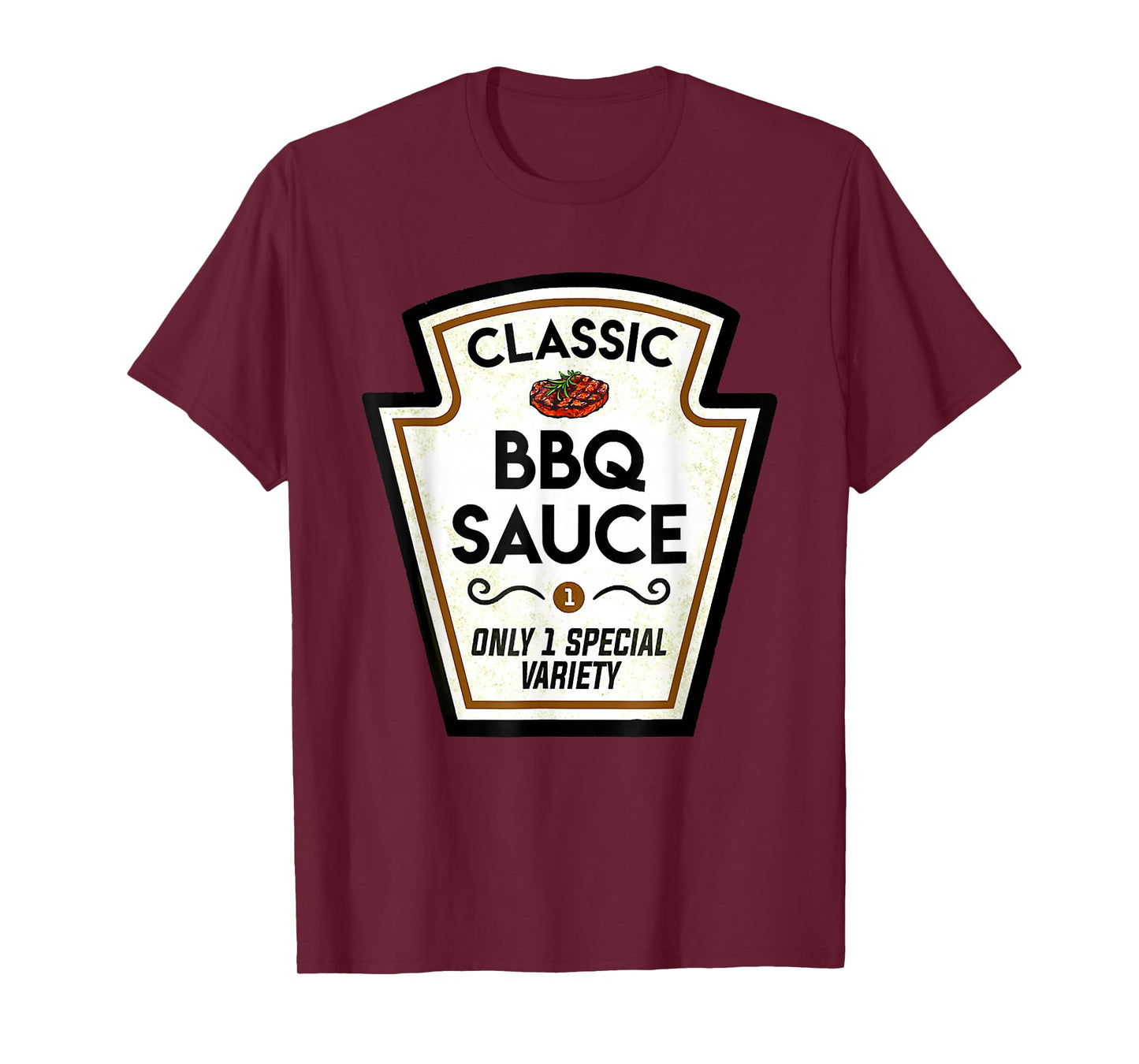 Barbecue BBQ Sauce Bottle Label Halloween Matching Costume T-Shirt