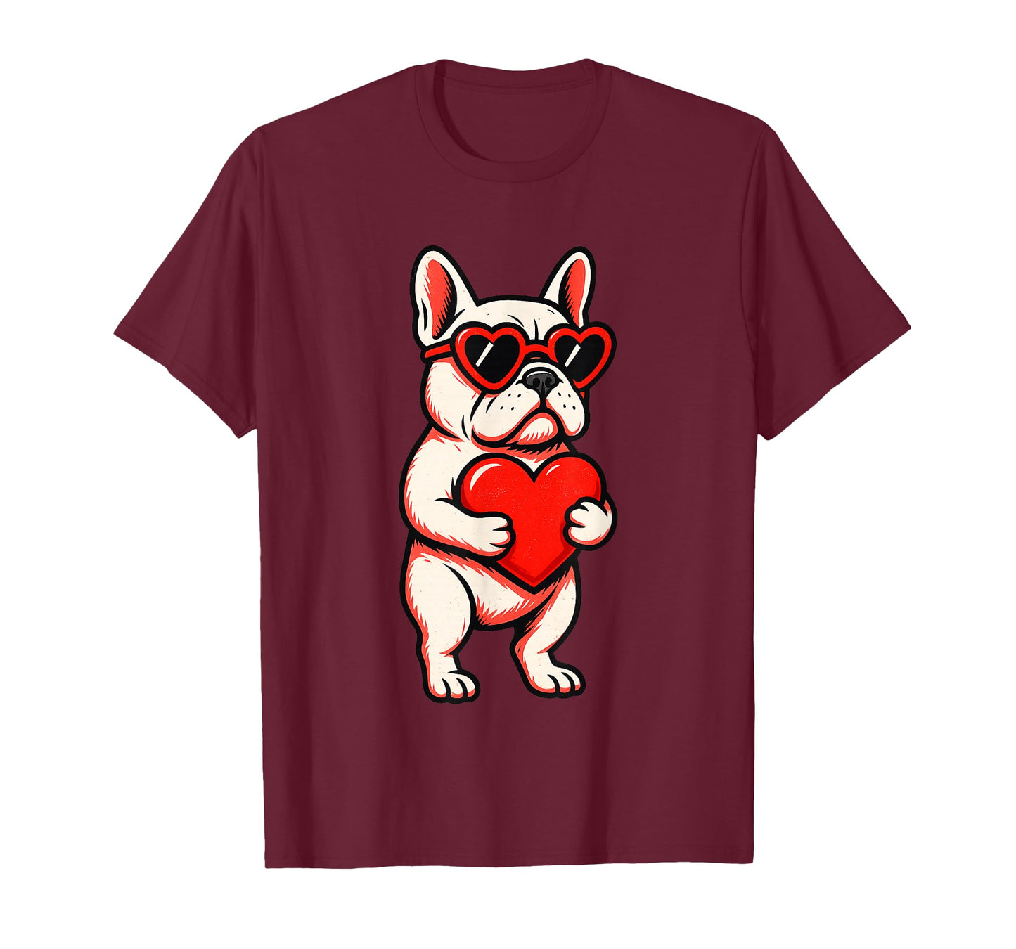 Valentines Day French Bulldog Dog Love Frenchie Lover T-Shirt