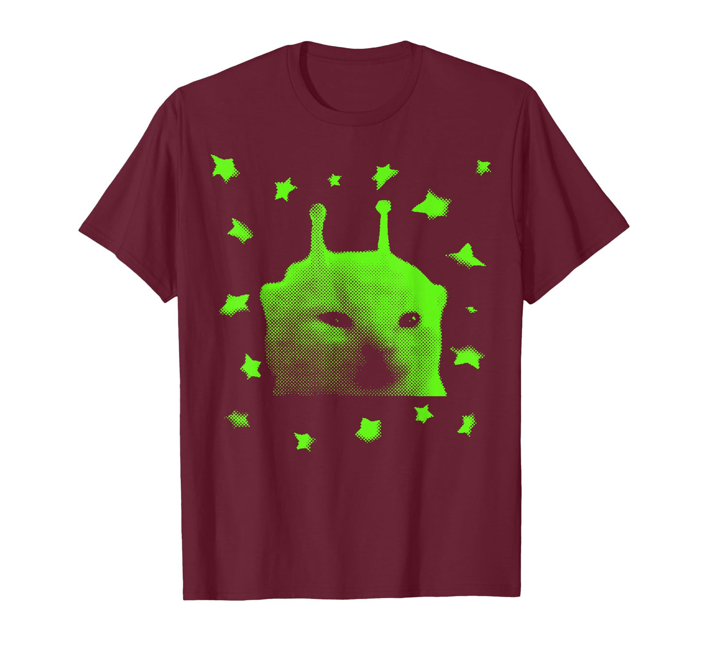 Y2K Alien Cat Meme Retro Silly Cat Vintage Space Kitty Funny T-Shirt