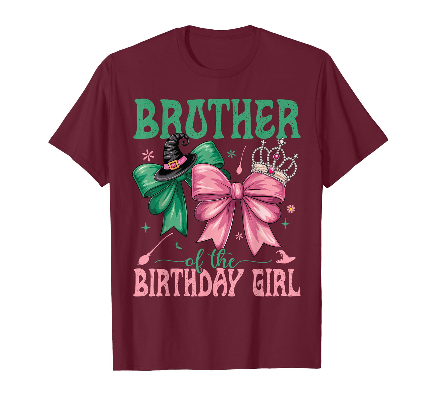 Brother of The Birthday Girl Matching Witch Family Bday Part T-Shirt