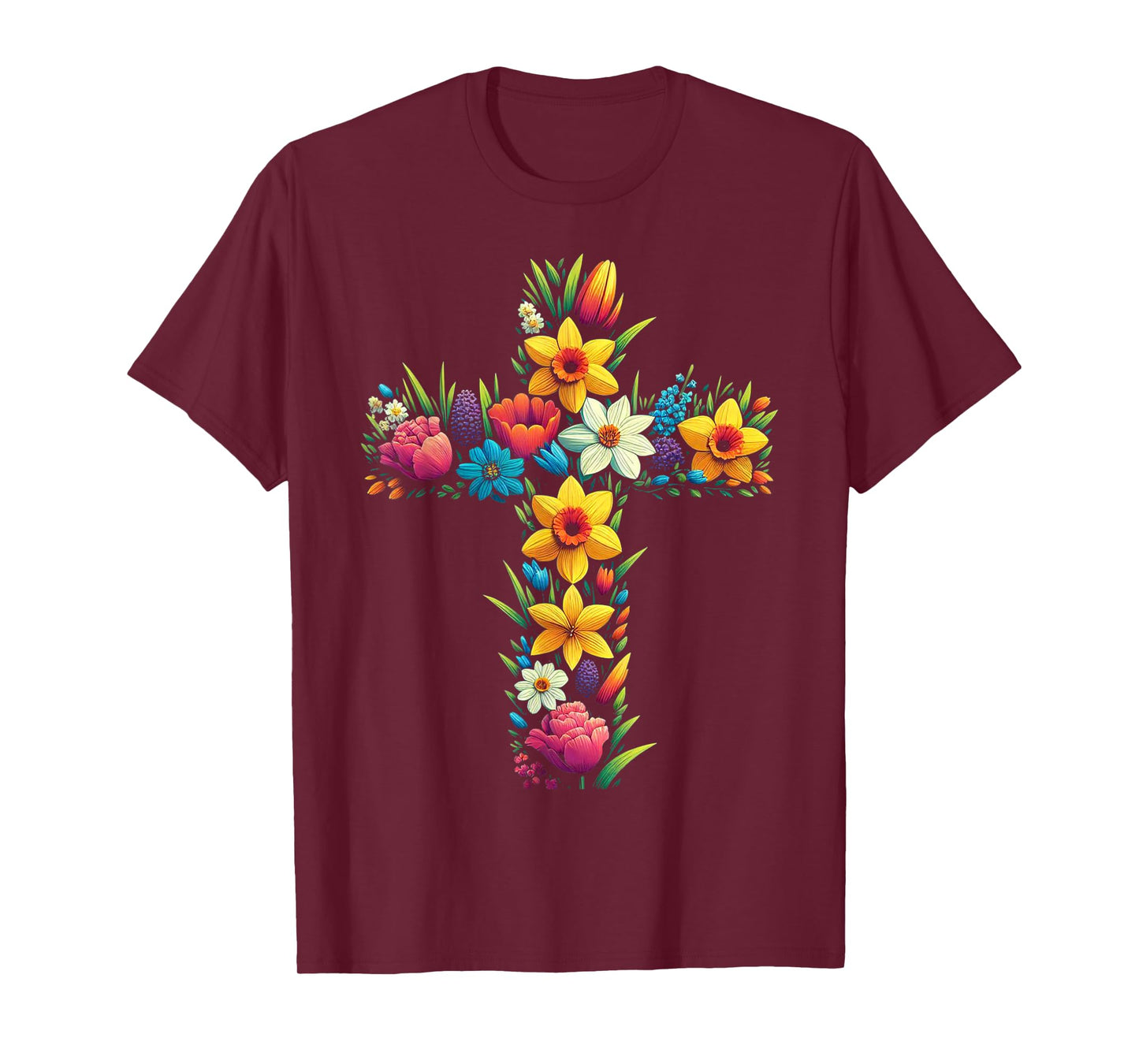 Jesus Christ Cross Religious Christian Faithful Believer T-Shirt