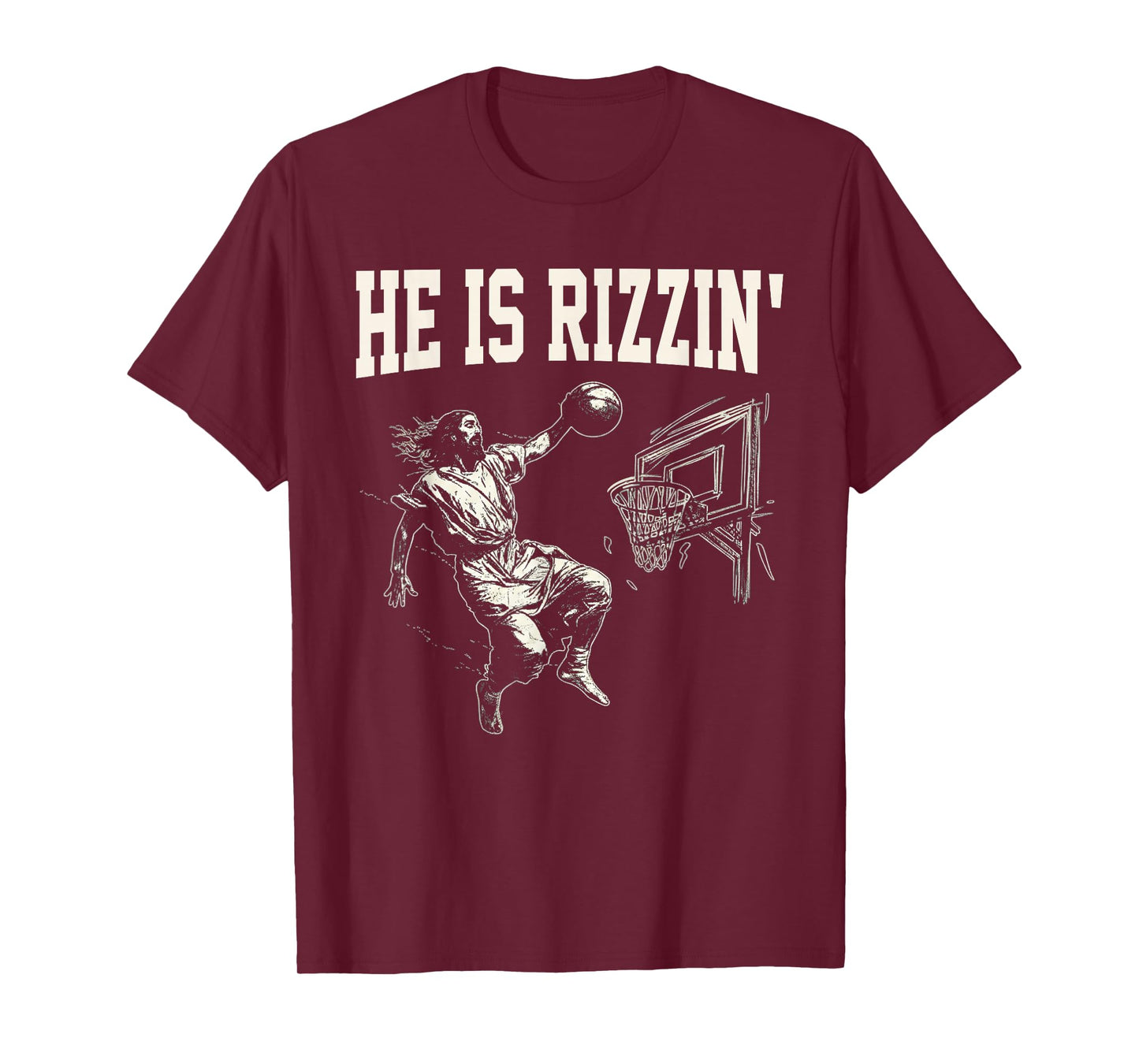 Easter He is Rizzin Christian Religious Boys Kids Men Teen T-Shirt