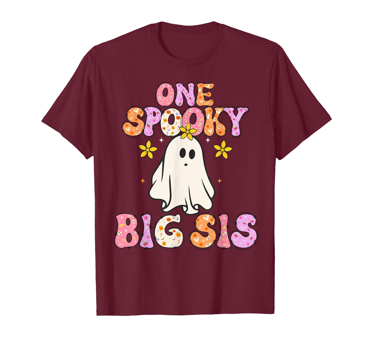 Big Sister Halloween One Spooky Big sister Announcement T-Shirt